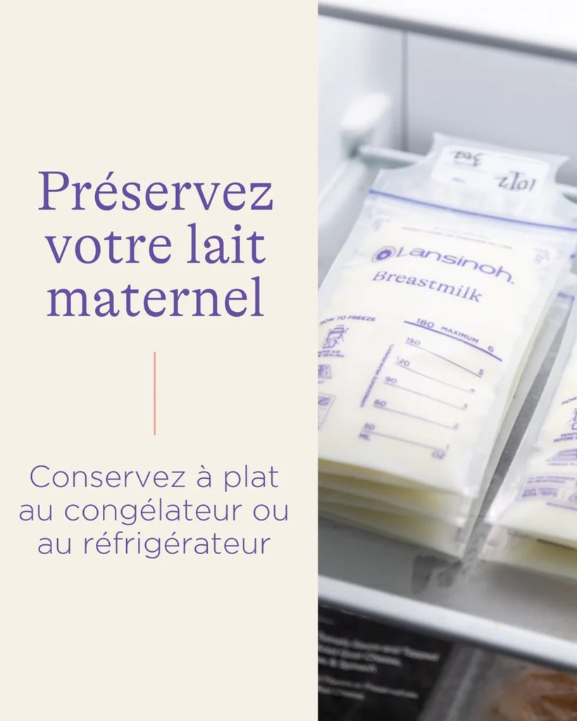 Sachets pour lait maternel